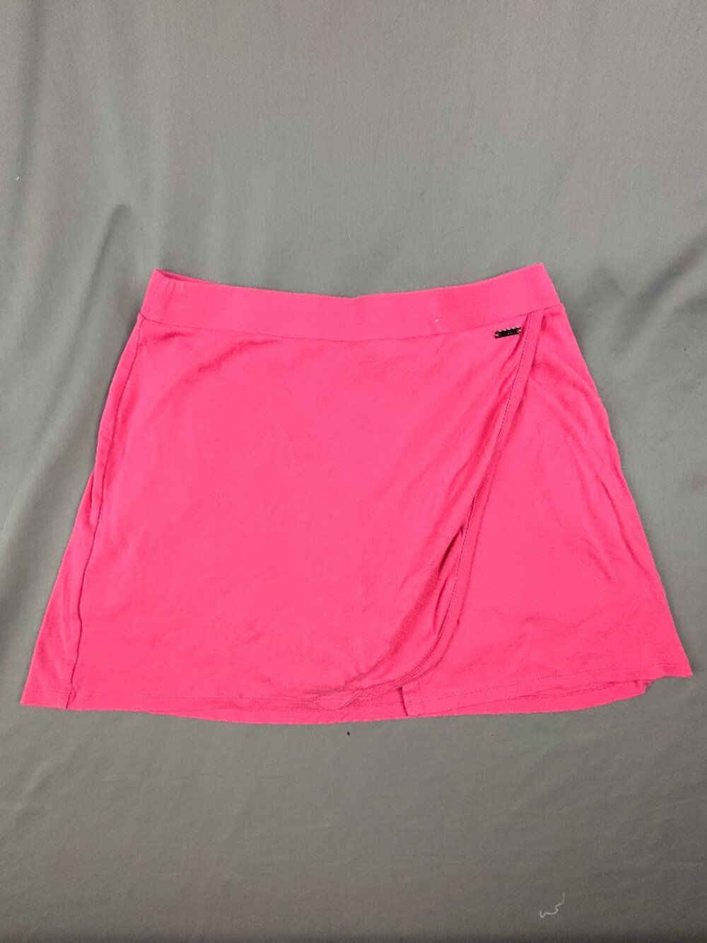 Jones New York Signature Womens M Pink Skort Wrap Front Built In Shorts Stretch